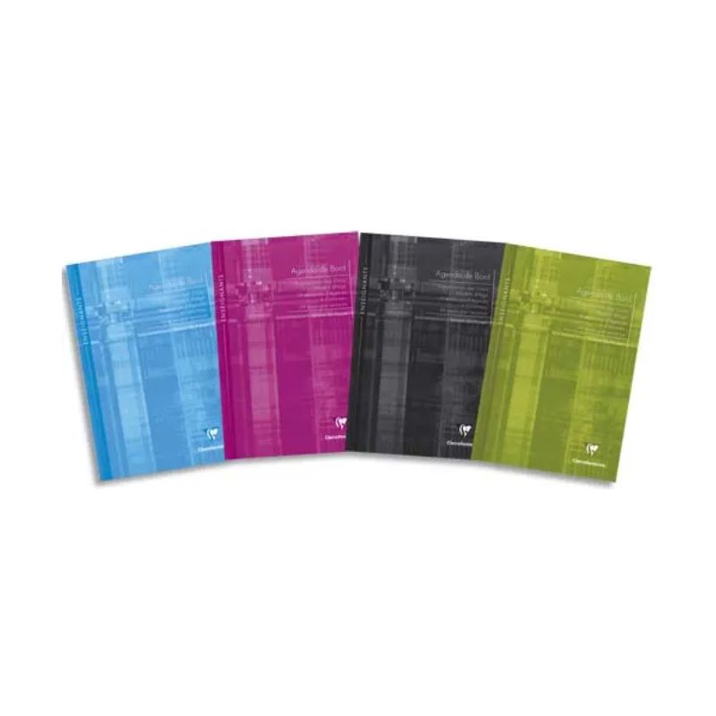 CLAIREFONTAINE Agenda de bord non millésimé 21x29,7cm 72 pages (coins prédécoupés). Couverture pelliculée CLAIREFONTAINE Agenda de bord non millésimé 21x29,7cm 72 pages (coins prédécoupés). Couverture pelliculée