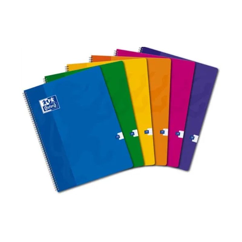 OXFORD Cahier spiralé 100 pages 24x32cm 5x5. Couverture carte assortie OXFORD Cahier spiralé 100 pages 24x32cm 5x5. Couverture carte assortie