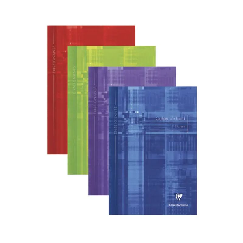 CLAIREFONTAINE Cahier de bord pour 9 classes piqûre 60 pages 21x29,7cm. Couverture carte assortie CLAIREFONTAINE Cahier de bord pour 9 classes piqûre 60 pages 21x29,7cm. Couverture carte assortie