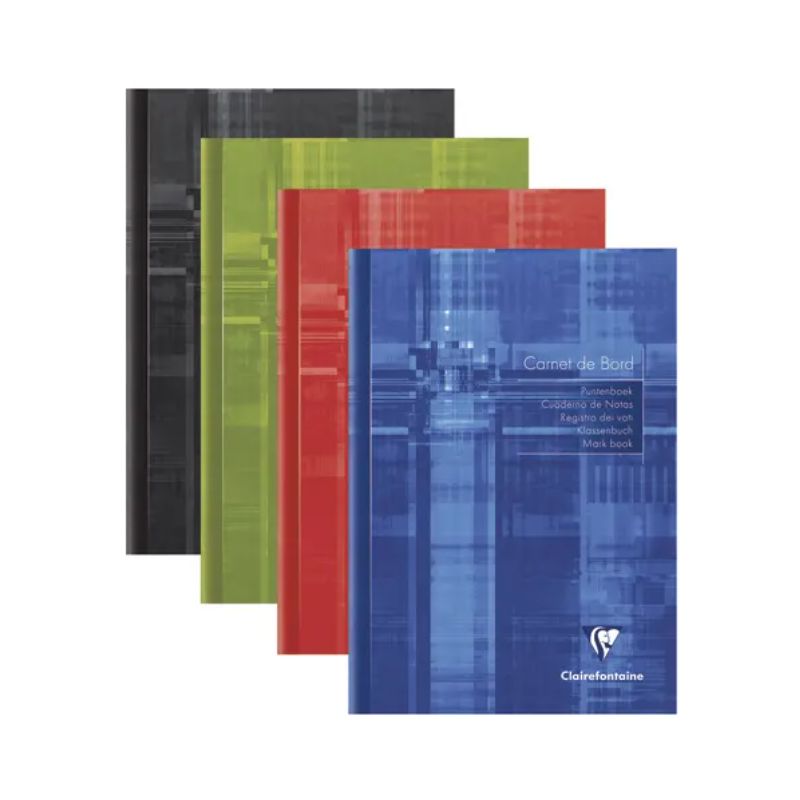 CLAIREFONTAINE Cahier de bord piqûre 40 pages 14,8x21cm. Couverture carte assortie CLAIREFONTAINE Cahier de bord piqûre 40 pages 14,8x21cm. Couverture carte assortie