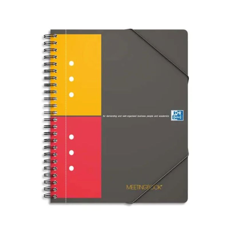 OXFORD Cahier MEETINGBOOK spirales 160 pages perforées OXFORD Cahier MEETINGBOOK spirales 160 pages perforées