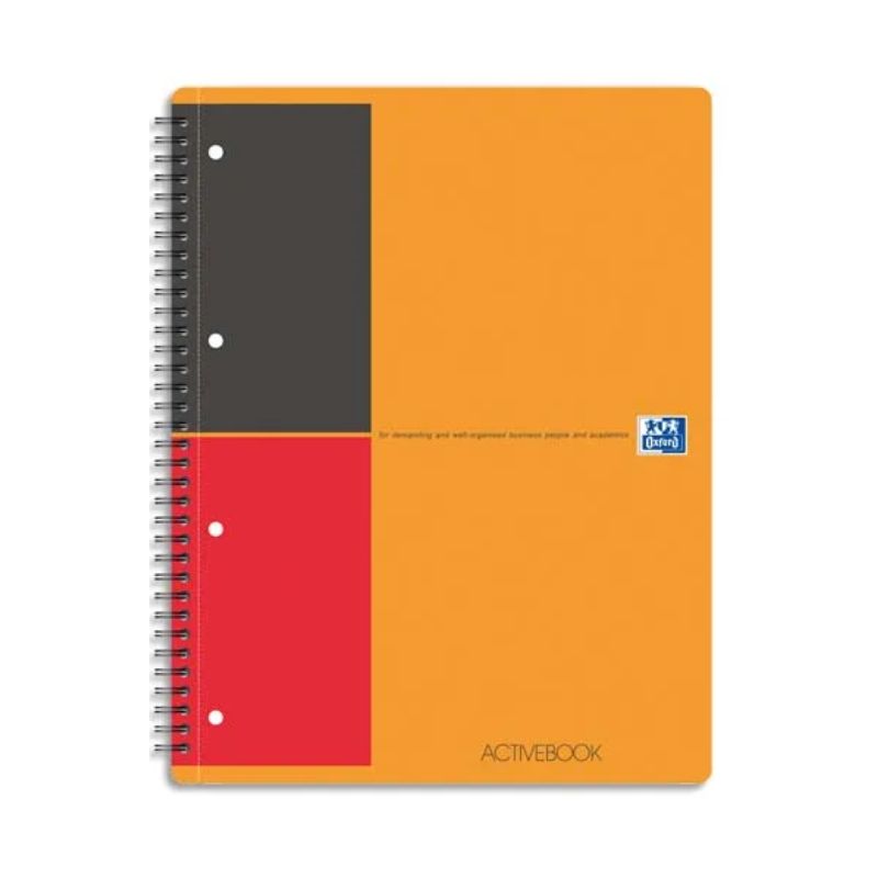 OXFORD Cahier ACTIVEBOOK spirales 160 pages 21x31,8cm OXFORD Cahier ACTIVEBOOK spirales 160 pages 21x31,8cm