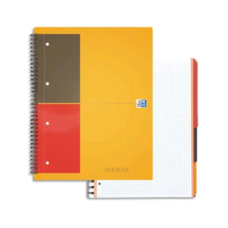 OXFORD Cahier FILINGBOOK spirales 200 pages 21x31,8cm OXFORD Cahier FILINGBOOK spirales 200 pages 21x31,8cm