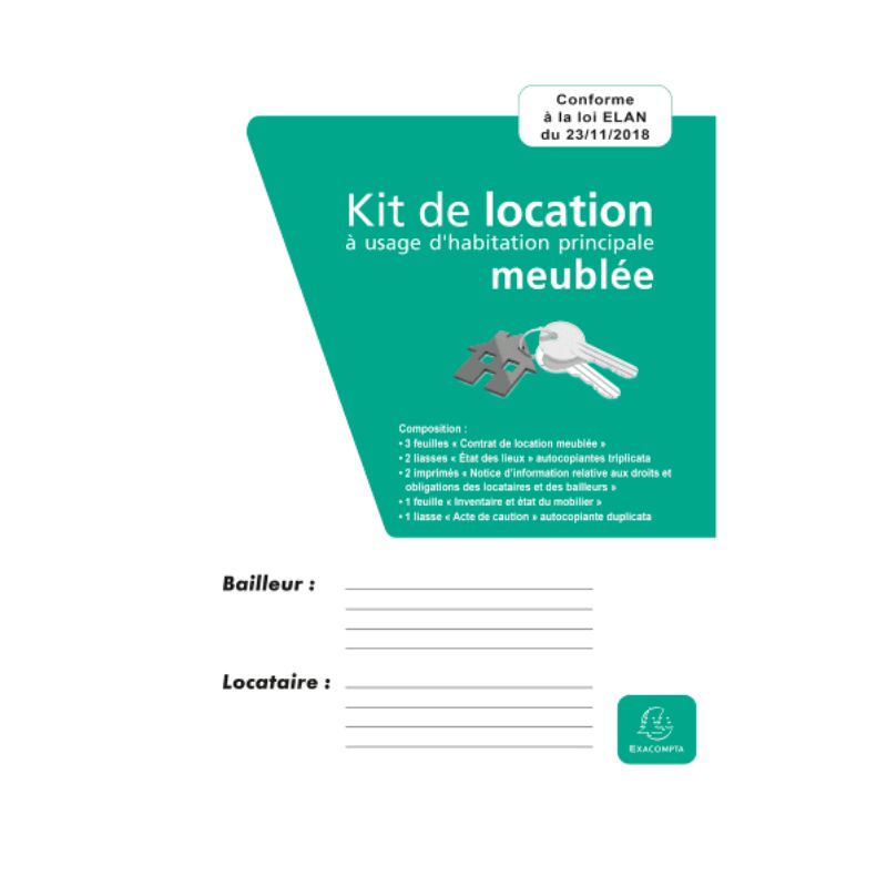 EXACOMPTA Kit dossier location meublée EXACOMPTA Kit dossier location meublée