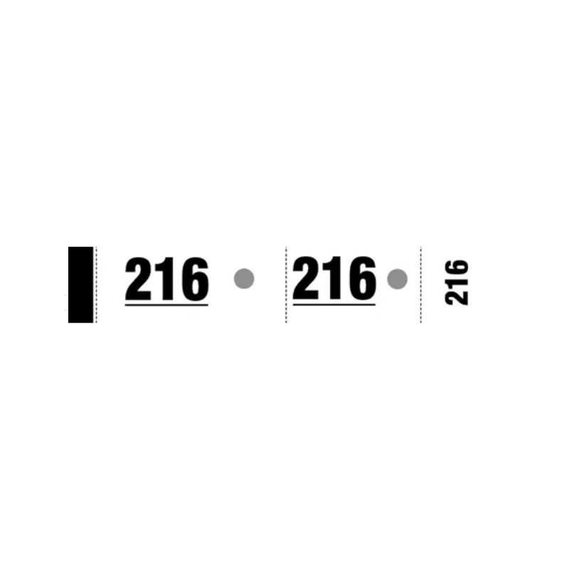 ELVE Bloc de 50 tickets vestiaire 3x20 cm ELVE Bloc de 50 tickets vestiaire 3x20 cm