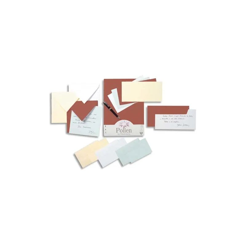 CLAIREFONTAINE Paquet de 25 cartes 210g POLLEN 11x15,5cm. Coloris Ivoire CLAIREFONTAINE Paquet de 25 cartes 210g POLLEN 11x15,5cm. Coloris Ivoire