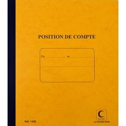 Carnet de position de compte 210 X 190 – 80 pages