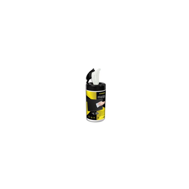 KINEON Lingettes nettoyantes multi-surfaces pré-imprégnées anti-statiques KINEON Lingettes nettoyantes multi-surfaces pré-imprégnées anti-statiques