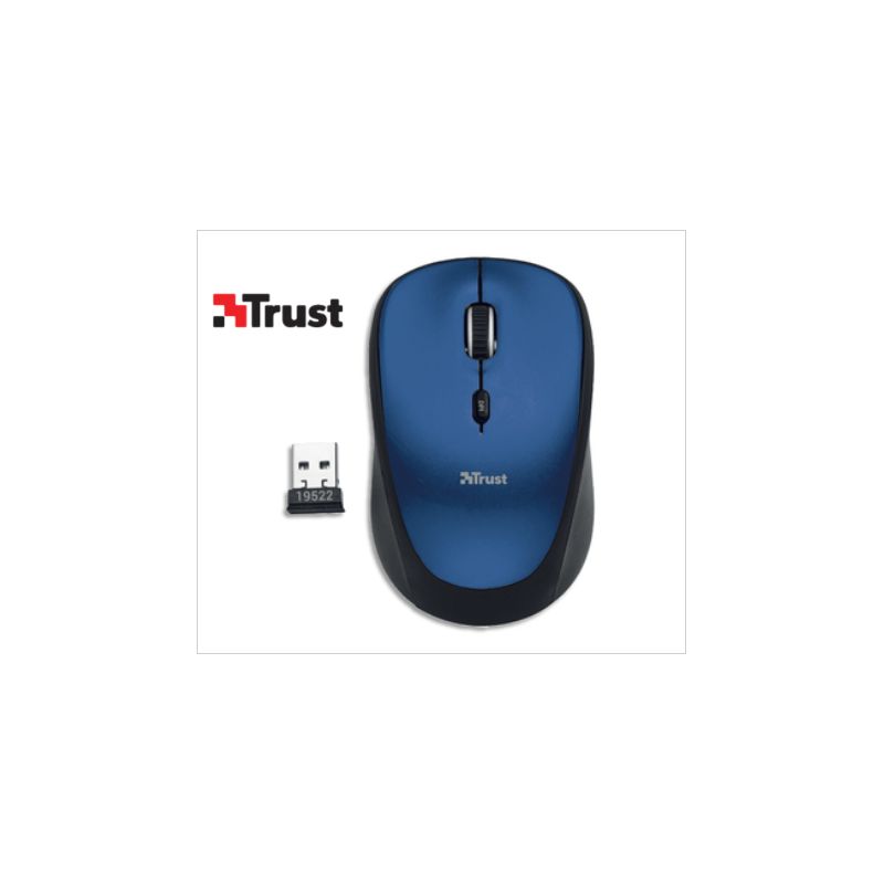 TRUST Souris sans fil bleu YVI ECO TRUST Souris sans fil bleu YVI ECO