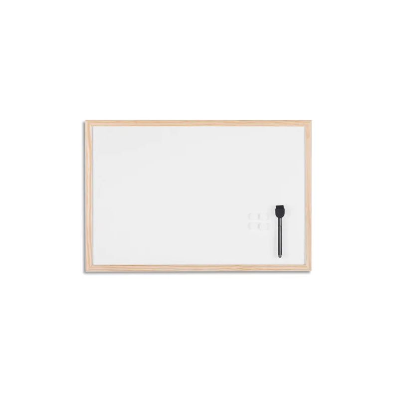 BI-SILQUE Tableau blanc magnétique, surface en acier laqué, cadre en bois de pin. Format 60x40 cm BI-SILQUE Tableau blanc magnétique, surface en acier laqué, cadre en bois de pin. Format 60x40 cm