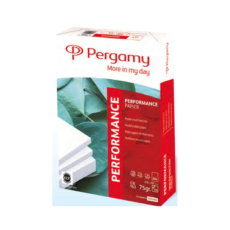 PERGAMY Ramette 500 feuilles papier extra Blanc Performance A4 75G CIE 163 PERGAMY Ramette 500 feuilles papier extra Blanc Performance A4 75G CIE 163