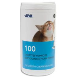 APM Boîte distributrice de 100 lingettes pour tablettes/smartphones 600103