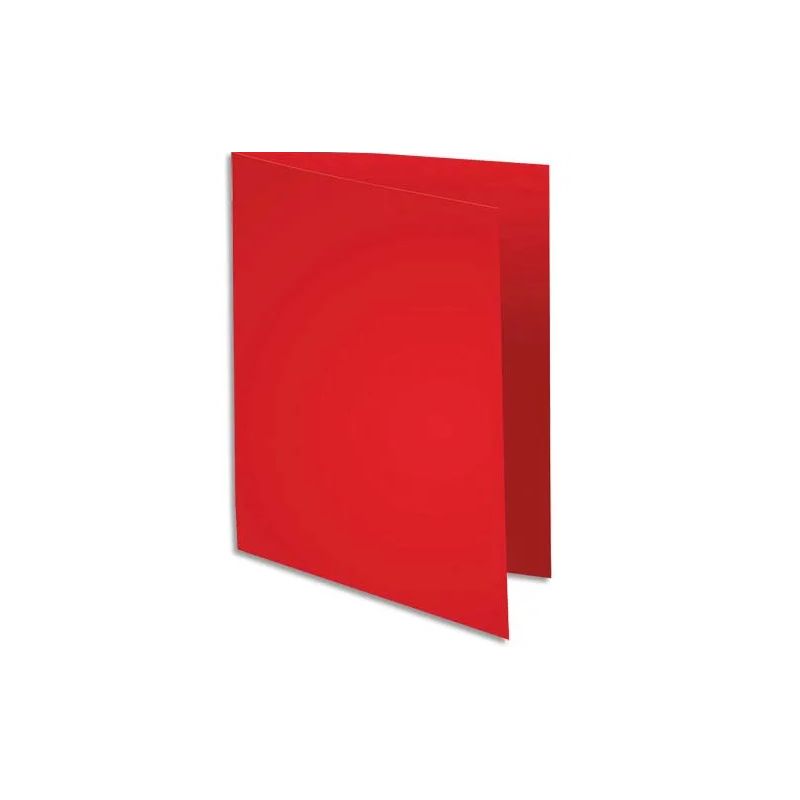 EXACOMPTA Paquet de 100 chemises SUPER 180 en carte 160 grammes coloris Rouge EXACOMPTA Paquet de 100 chemises SUPER 180 en carte 160 grammes coloris Rouge