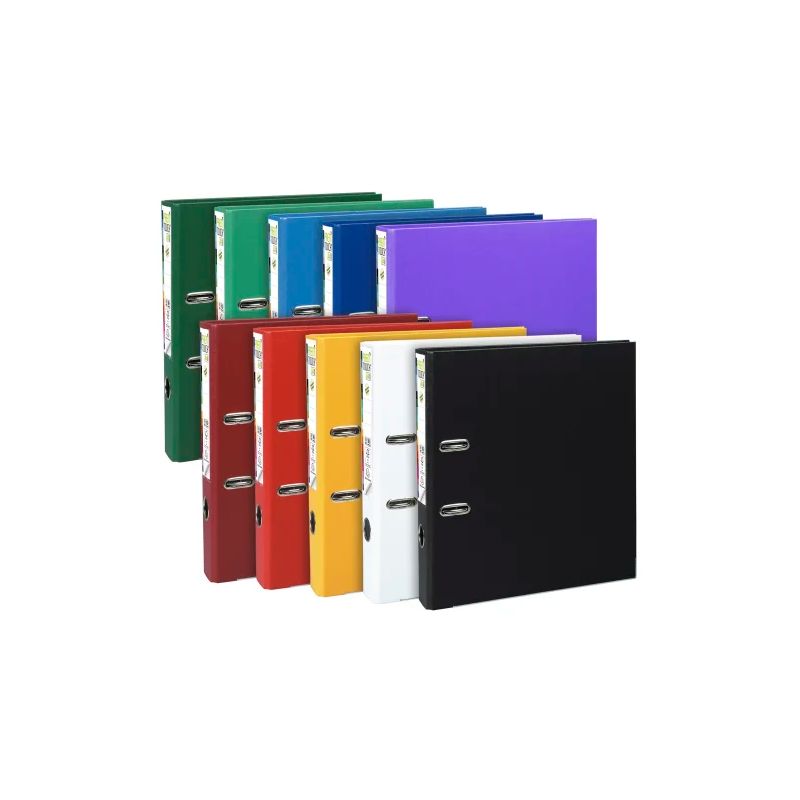 EXACOMPTA Classeur à levier en polypro PREMTOUCH dos de 5cm, coloris Assortis Office EXACOMPTA Classeur à levier en polypro PREMTOUCH dos de 5cm, coloris Assortis Office