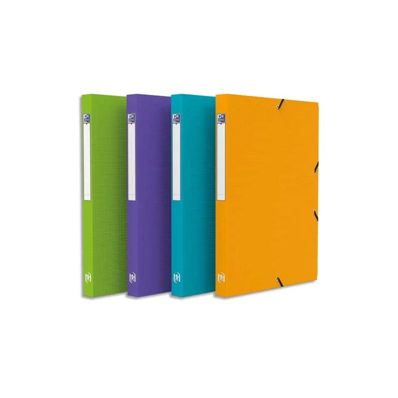 OXFORD Boîte OXFORD Memphis 24 x 32 cm dos 25 mm PP assorti style OXFORD Boîte OXFORD Memphis 24 x 32 cm dos 25 mm PP assorti style