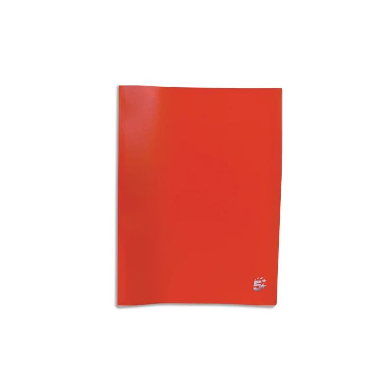 PERGAMY Protège-documents en polypropylène 40 vues Rouge, couverture 3/10e, pochettes 6/100e