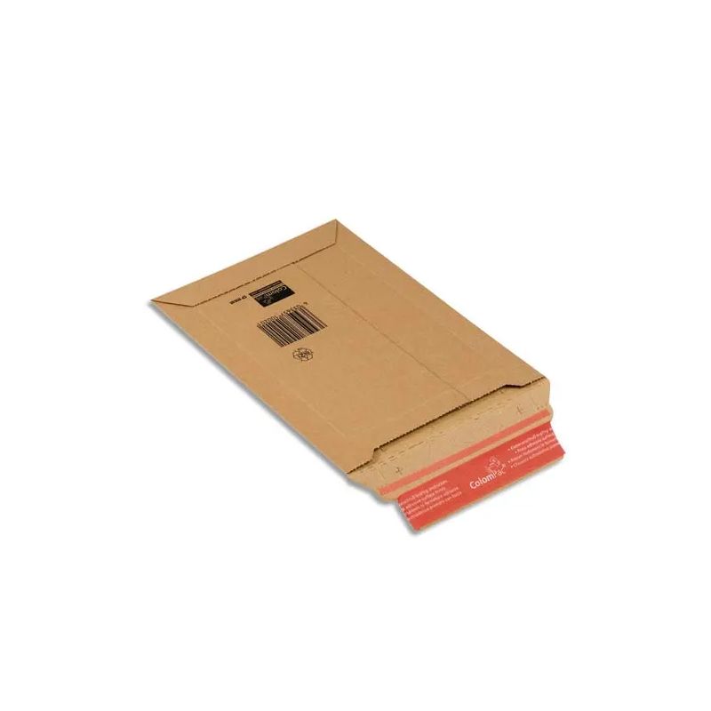 COLOMPAC Pochette d'expédition rigide en carton brun - Format A4 : 21,5 x 30 cm, hauteur 5 cm COLOMPAC Pochette d'expédition rigide en carton brun - Format A4 : 21,5 x 30 cm, hauteur 5 cm