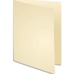 EXACOMPTA Paquet de 100 chemises SUPER 250 en carte 210 grammes coloris Ivoire