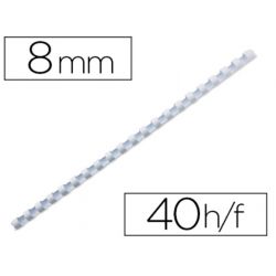 BOITE DE 100 ANNEAUX PLAST 8 MM BLANC