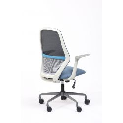 FAUTEUIL VISITEUR TIME EN MAILLE ET TISSU