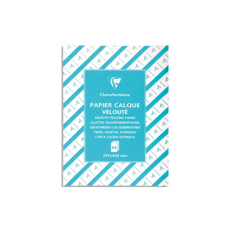 CLAIREFONTAINE Ramette de 500 feuilles de calque supérieur, format A3, 90/95g CLAIREFONTAINE Ramette de 500 feuilles de calque supérieur, format A3, 90/95g