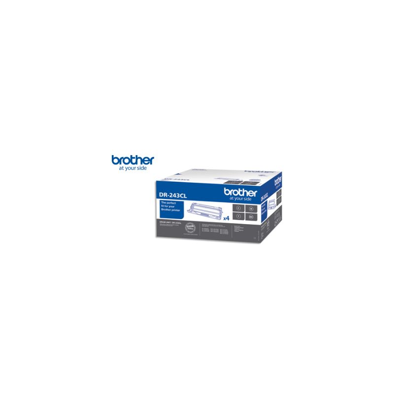 BROTHER Pack de 4 Tambours noir/cyan/magenta/jaune DR243CL BROTHER Pack de 4 Tambours noir/cyan/magenta/jaune DR243CL
