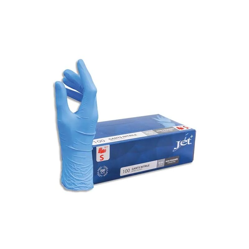 Boîte de 100 gants Nitrile non poudrés NITRILE Taille 10/XL. Coloris bleu Boîte de 100 gants Nitrile non poudrés NITRILE Taille 10/XL. Coloris bleu
