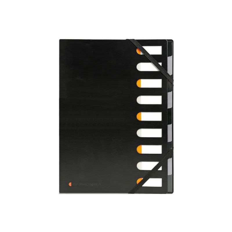 EXACOMPTA TrieurEXACTIVE 9 touches en polypropylène recylclé. Dos à soufflet. Coloris noir. EXACOMPTA TrieurEXACTIVE 9 touches en polypropylène recylclé. Dos à soufflet. Coloris noir.
