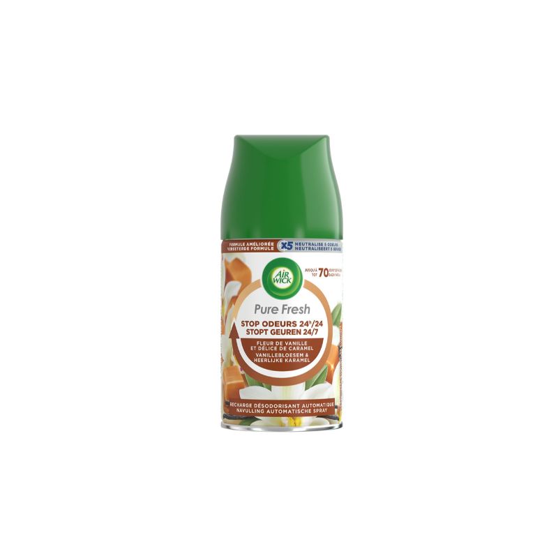 AIR WICK Pure Fresh Recharge diffuseur à la vanille et caramel 750ml AIR WICK Pure Fresh Recharge diffuseur à la vanille et caramel 750ml