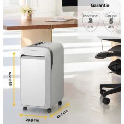 FELLOWES Destructeur micropart LX-Series LX221 Blanc, DIN P-5 - 5050501