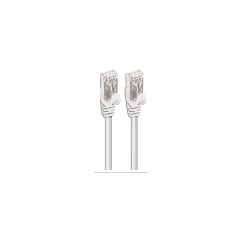 APM Câble RJ45, catégorie 7, S/FTP, droit, blanc, 5m APM Câble RJ45, catégorie 7, S/FTP, droit, blanc, 5m