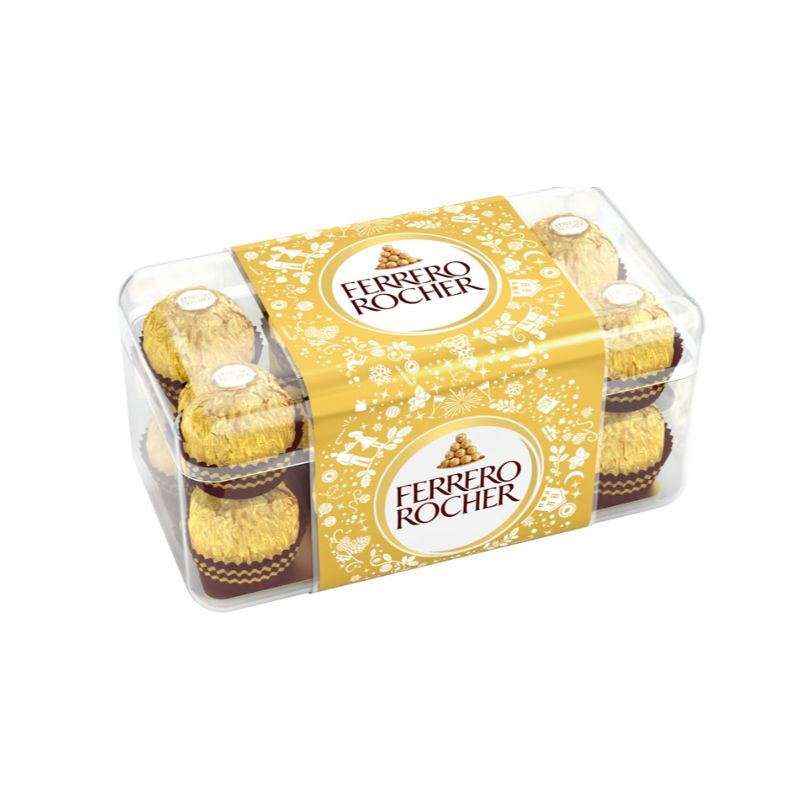 FERRERO ROCHER Bouchées au chocolat au lait et noisettes FERRERO ROCHER Bouchées au chocolat au lait et noisettes